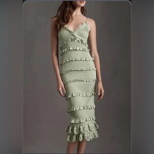 V. Chapman Sage Ruffle Dress